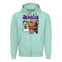 Seafoam boooks Zipper Hoodie - BarkalooDesign
