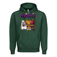 Sports Green boooks Zipper Hoodie - BarkalooDesign