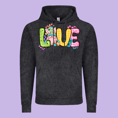 Easter Day Love Easter Gnome Vintage Hoodie Designed By Oliviacreatesart
