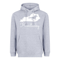 Heather Grey Kentucky Horse Map State , best gift, costume, halloween, xmas, christ Heavyweight Hoodie - maiPhamDesign