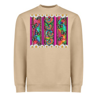 Mushroom tie dye hearts and butterfly with flowers Heavyweight Sweatshirt - Artiststas