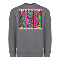 Storm tie dye hearts and butterfly with flowers Heavyweight Sweatshirt - Artiststas