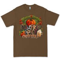 Cacao Stressed blessed pumpkin spice obsessed Fall Premium Tee - NancyCooperArtShop