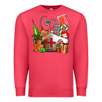 Cardinal nurse  and christmas Premium Sweatshirt - AdoDesignShop