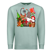 Seafoam nurse  and christmas Premium Sweatshirt - AdoDesignShop