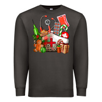 Smoke nurse  and christmas Premium Sweatshirt - AdoDesignShop