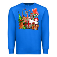 True Royal nurse  and christmas Premium Sweatshirt - AdoDesignShop