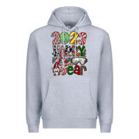 Heather Grey 2023 Happy New Year Premium Hoodie - CowhideDigitalArt