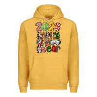 Mustard 2023 Happy New Year Premium Hoodie - CowhideDigitalArt