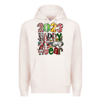 Pale Pink 2023 Happy New Year Premium Hoodie - CowhideDigitalArt