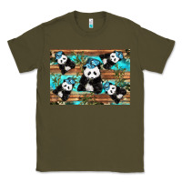 Army Green Camouflage Baby Panda Classic Tee - Artiststas