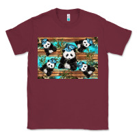 Burgundy Camouflage Baby Panda Classic Tee - Artiststas