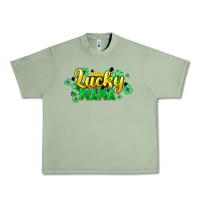 Oil Green lucky mama st patricks Urban Heavy Tee - HowdyJamesFarm