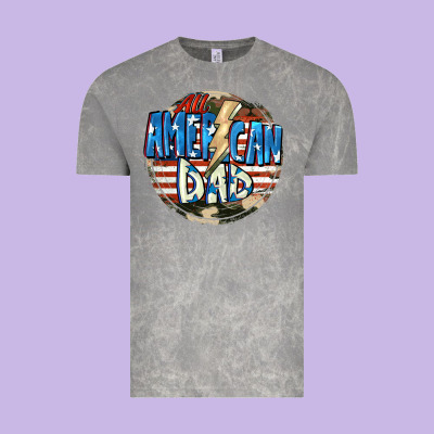 All American Dad 4th Of July Vintage Tee Designed By Cowgirlartshop