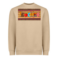 Mushroom teacher pen apple license plate template Heavyweight Sweatshirt - Artiststas