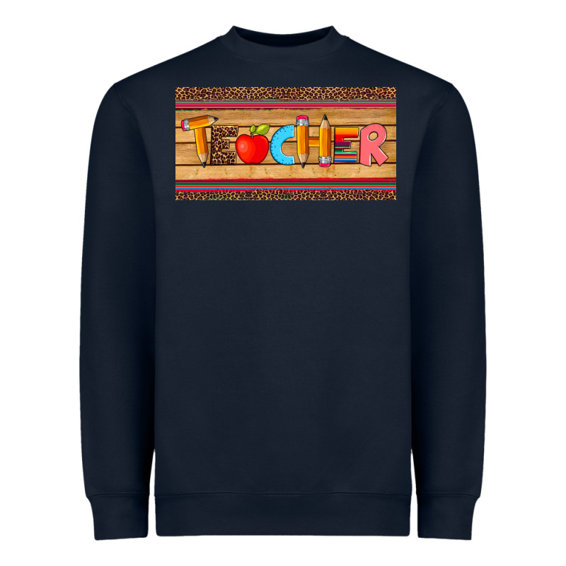 Teacher Pen Apple License Plate Template Heavyweight Sweatshirt by Artiststas | Teevron