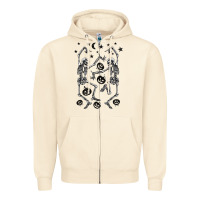 Sandshell halloween dancing skeletons Zipper Hoodie - BarkalooDesign