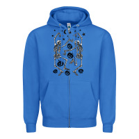 True Royal halloween dancing skeletons Zipper Hoodie - BarkalooDesign
