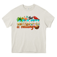 Cream the beach is calling Heavy Core Tee - NancyCooperArtShop