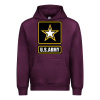Mauve Wine Army strong Classic Urban Hoodie - maiPhamDesign