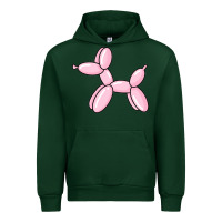 Forest Green balloon dog pink Urban Hoodie - maiPhamDesign