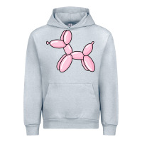 Heather Grey balloon dog pink Urban Hoodie - maiPhamDesign