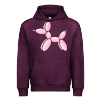 Mauve Wine balloon dog pink Urban Hoodie - maiPhamDesign