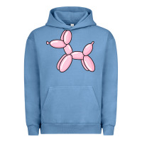 Pigment Pebble Blue balloon dog pink Urban Hoodie - maiPhamDesign