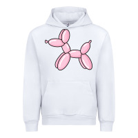White balloon dog pink Urban Hoodie - maiPhamDesign