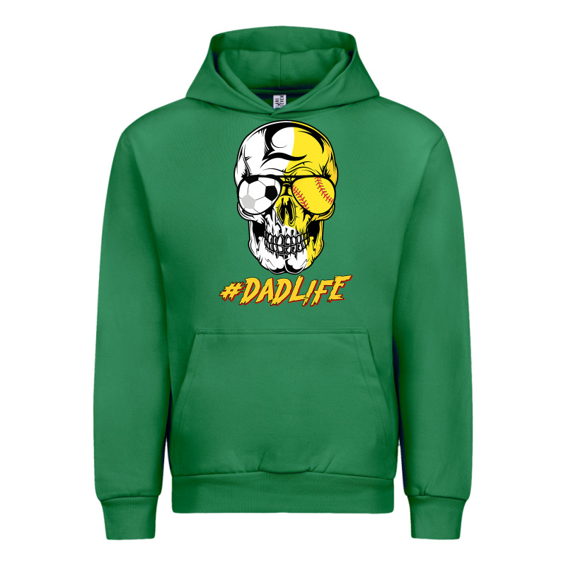 Dad Life Sugar Skull For Soccer Softball Halloween Costume Urban Hoodie by maiPhamDesign | Teevron