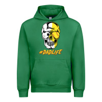 Emerald Dad life Sugar Skull for Soccer Softball Halloween Costume Urban Hoodie - maiPhamDesign