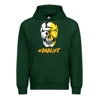 Forest Green Dad life Sugar Skull for Soccer Softball Halloween Costume Urban Hoodie - maiPhamDesign
