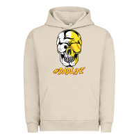 Pigment French Oak Dad life Sugar Skull for Soccer Softball Halloween Costume Urban Hoodie - maiPhamDesign