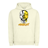 Pigment Pistachio Dad life Sugar Skull for Soccer Softball Halloween Costume Urban Hoodie - maiPhamDesign