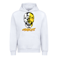 White Dad life Sugar Skull for Soccer Softball Halloween Costume Urban Hoodie - maiPhamDesign