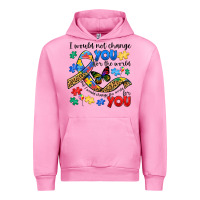 Fuchsia Pink i would not change you autism Urban Hoodie - JahusDesignShop