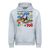 Heather Grey i would not change you autism Urban Hoodie - JahusDesignShop