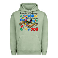 Pigment Oil Green i would not change you autism Urban Hoodie - JahusDesignShop