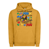 Pigment Peanut Butter i would not change you autism Urban Hoodie - JahusDesignShop