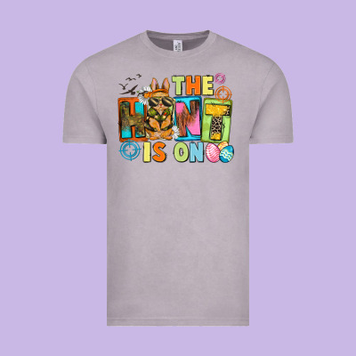 The Hunt Is On Easter Day Vintage Tee Designed By Cowgirlartshop