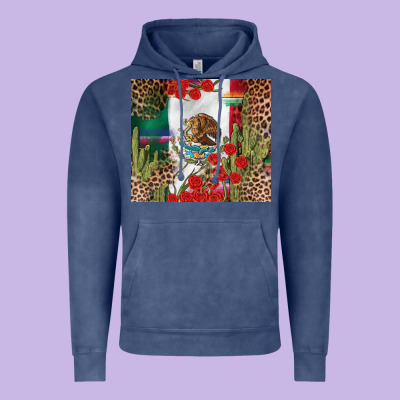 Mexico Flag Vintage Hoodie Designed By Fadigitalartstudio