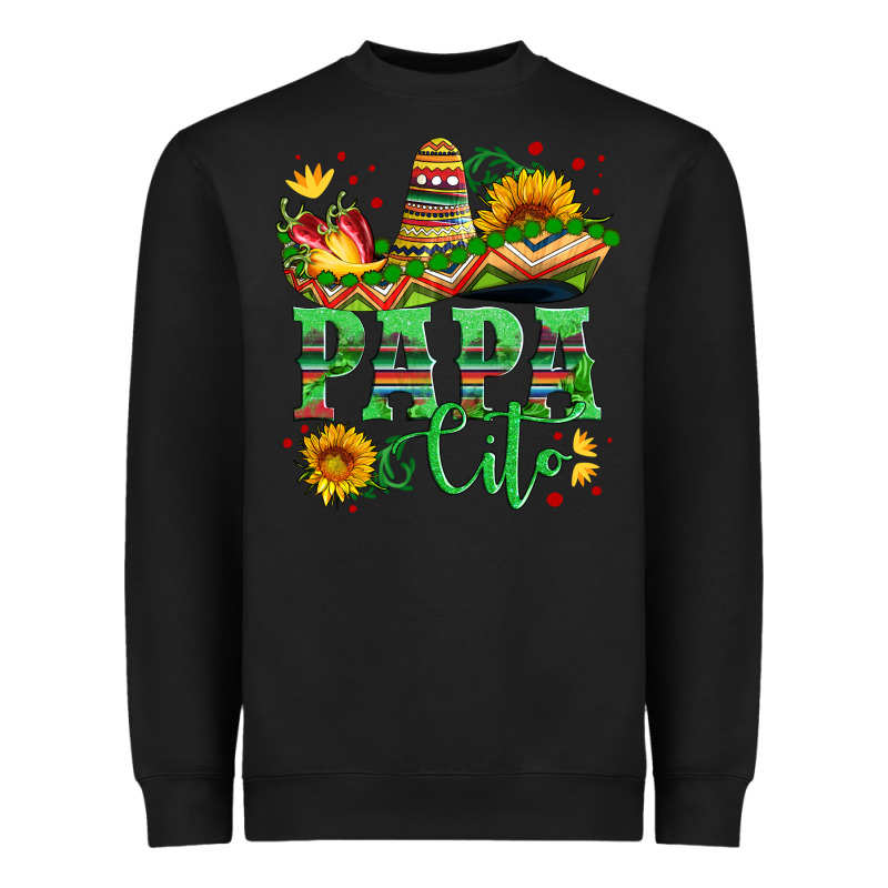 Papa Cito With Sunflowers And Sombrero Heavyweight Sweatshirt by Artiststas | Teevron