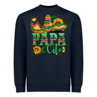 Navy papa cito with sunflowers and sombrero Heavyweight Sweatshirt - Artiststas