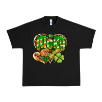 Black Lucky heart St. Patrick's Day Urban Heavy Tee - CowGirlArtShop