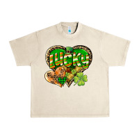 Sandshell Lucky heart St. Patrick's Day Urban Heavy Tee - CowGirlArtShop