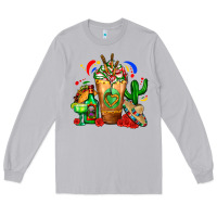 Moon Dust Mexican Cold Drink With Cactus Sombrero And Tequil Long Sleeve Tee - FaDigitalArtStudio