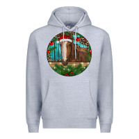 Heather Grey Brown Horse Christmas Premium Hoodie - RanaPortraitStore