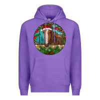 Purple Brown Horse Christmas Premium Hoodie - RanaPortraitStore