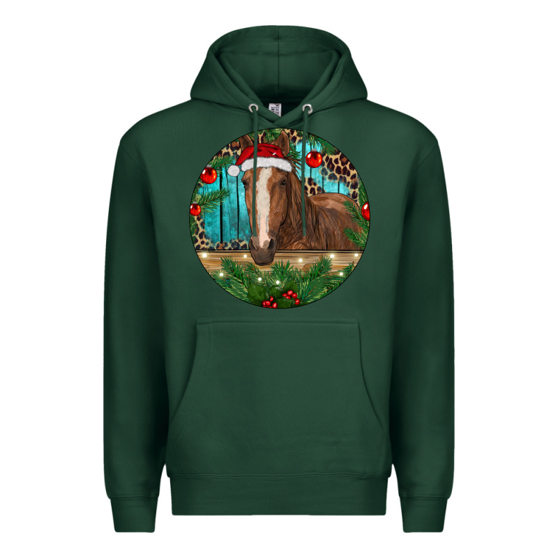 Brown Horse Christmas Premium Hoodie by RanaPortraitStore | Teevron