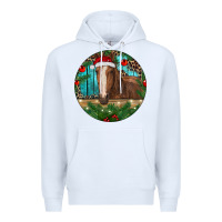 White Brown Horse Christmas Premium Hoodie - RanaPortraitStore